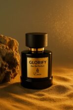 Glorify by Emir 100ml unisex eau de parfum bottle with pine‑apple citrus, jasmine rose, oud sandalwood notes