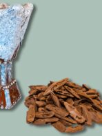 Dark brown resin-saturated Indonesian Kalimantan oud chunk – premium agarwood for burning.